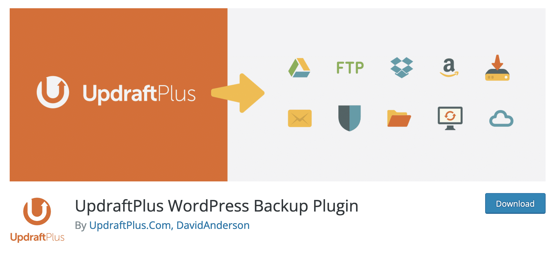UpdraftPlus is a backup plugin on WordPress.