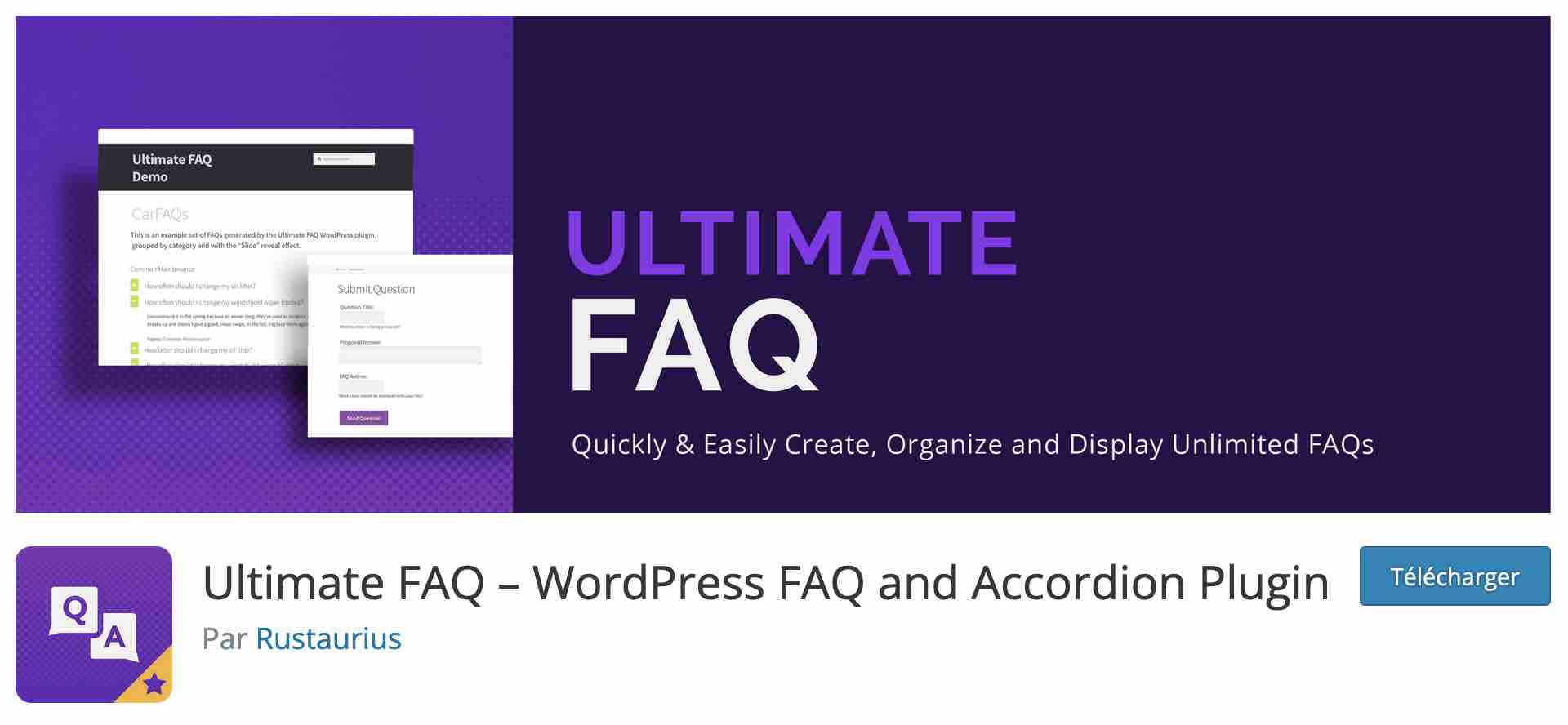 The Ultimate FAQ plugin for WordPress.
