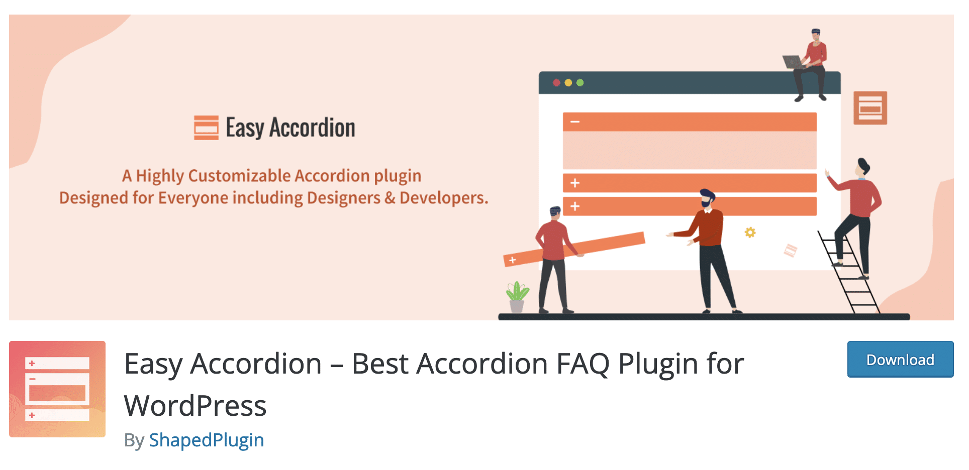 Easy Accordion is an easy plugin on WordPress to create a FAQ. 