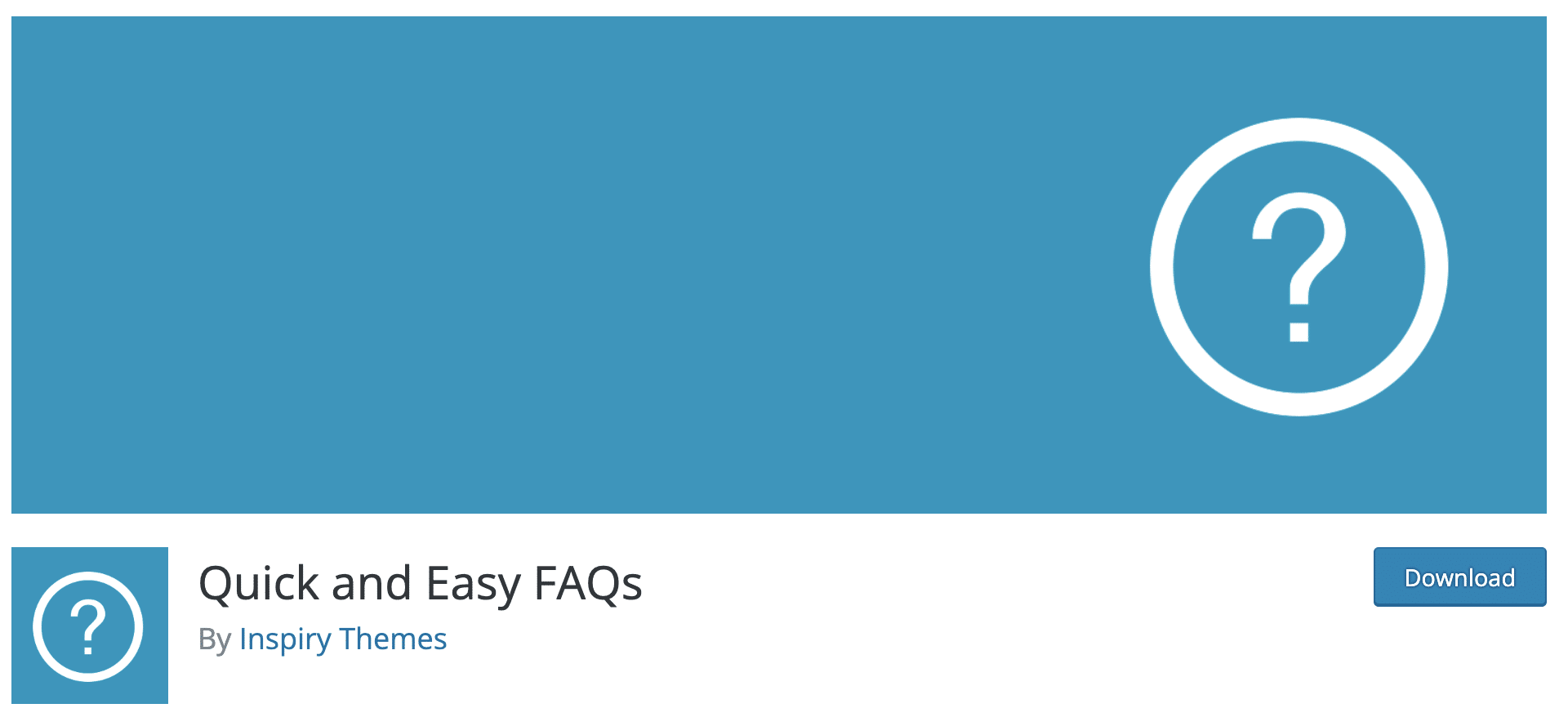 Quick and Easy FAQs WordPress plugin. 