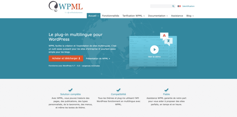 Le plugin WordPress WPML.