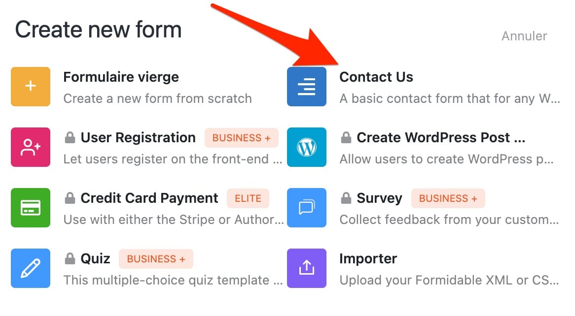 Formidable Forms offers a template to create a contact form.