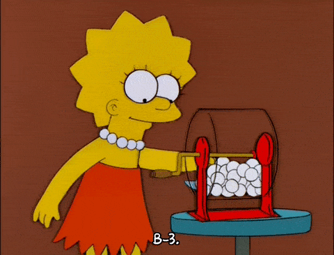 Lisa plays bingo.