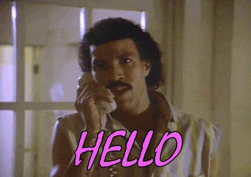 Lionel Richie answering the phone.