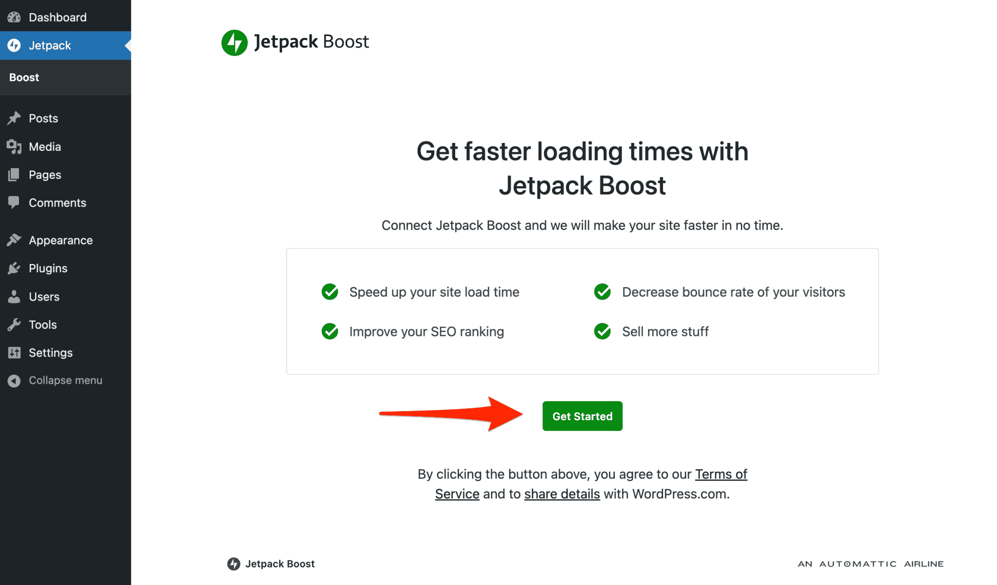 Get started with Jetpack Boost.
