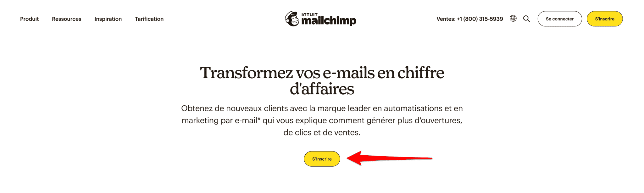 Inscription à Mailchimp pour créer une newsletter sur WordPress.