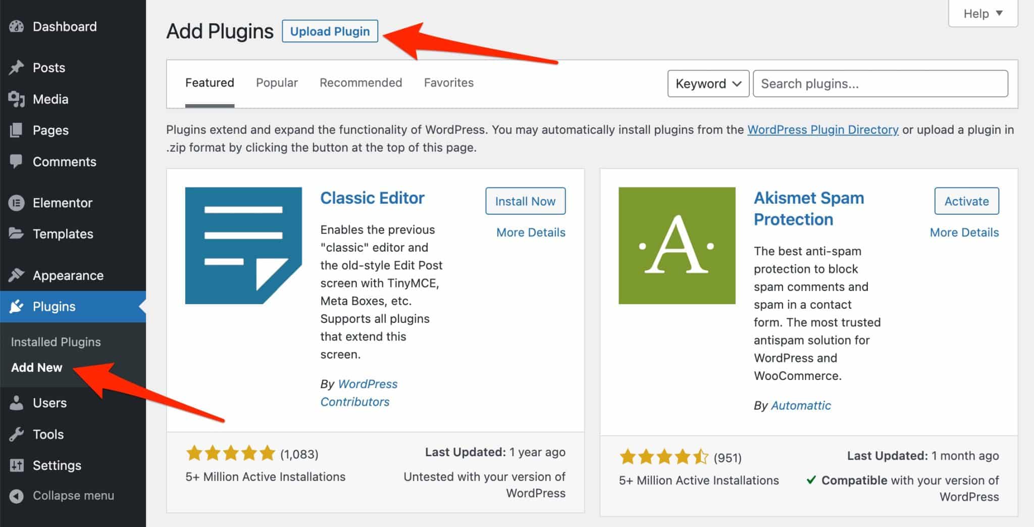 Add the Ultimate Addons for Elementor plugin in the WordPress back office.