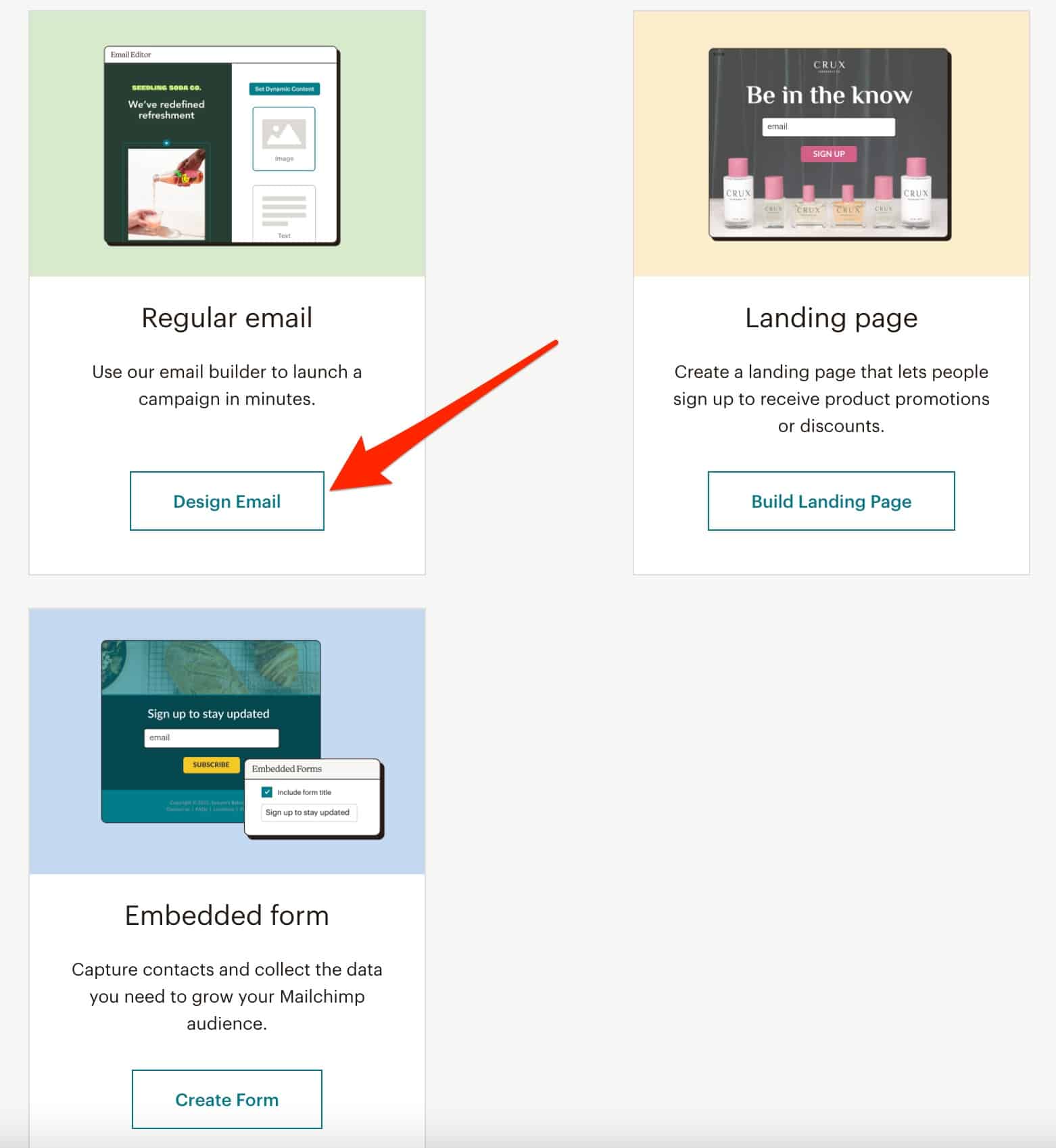 Templates offered by Mailchimp.