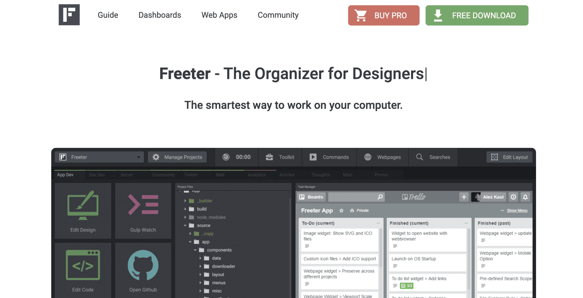 Freeter est un outil qui permet de gérer vos projets WordPress.