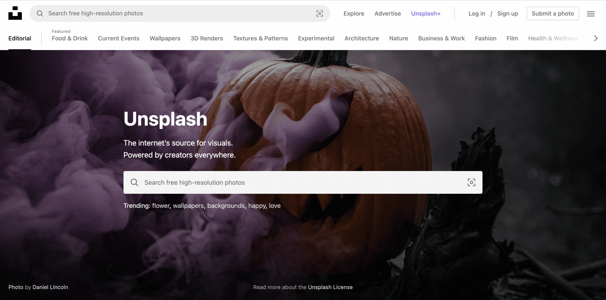 Unsplash est une banque d'images libres de droit.