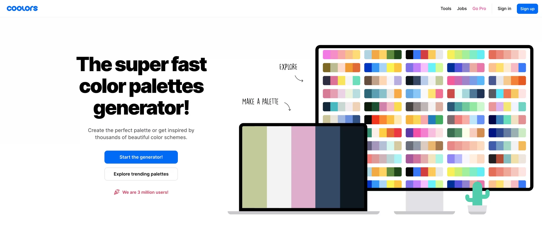 Coolors is a graphic palette creation tool.