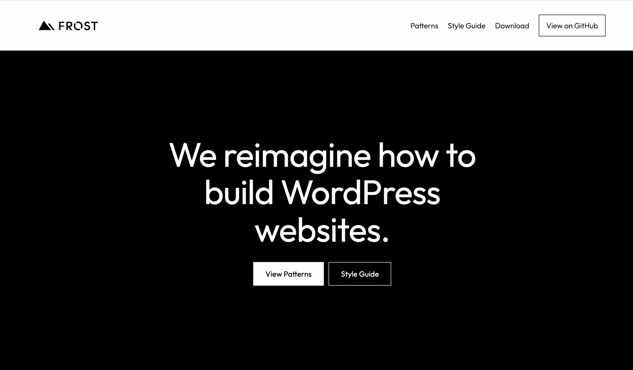 Le thème WordPress Frost.