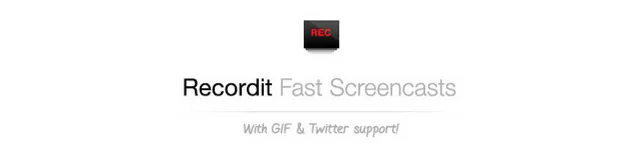 Recordit is a program that allows you to record your screen in order to generate GIFs or videos.