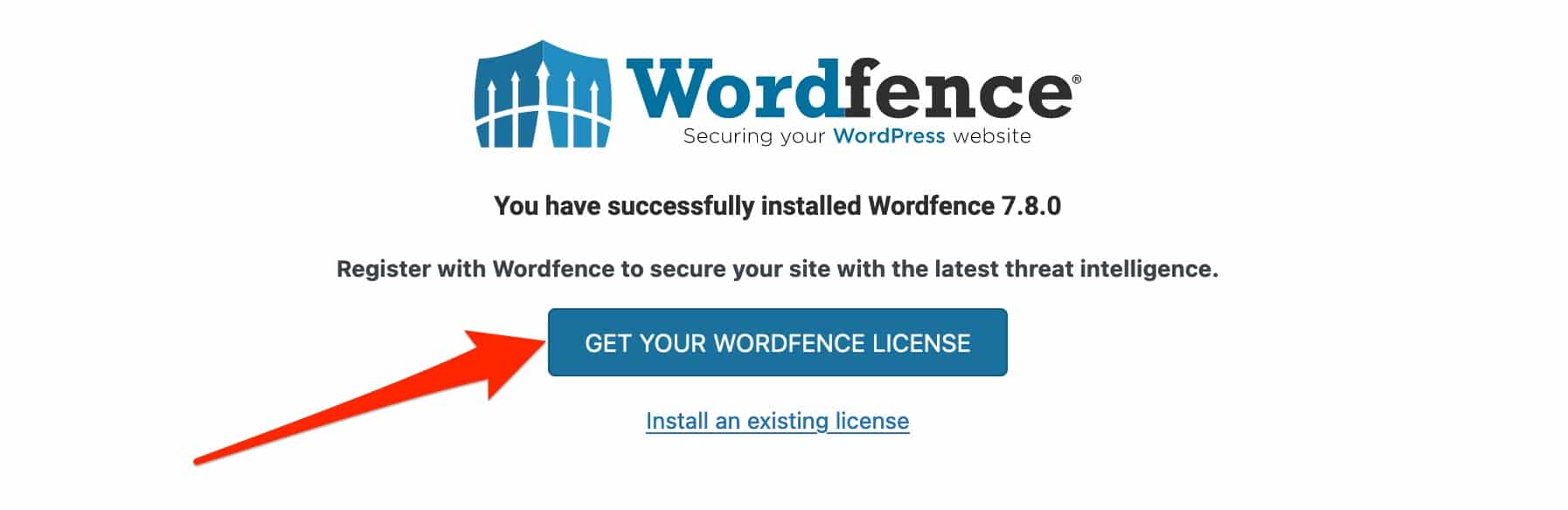 Getting a Wordfence license.