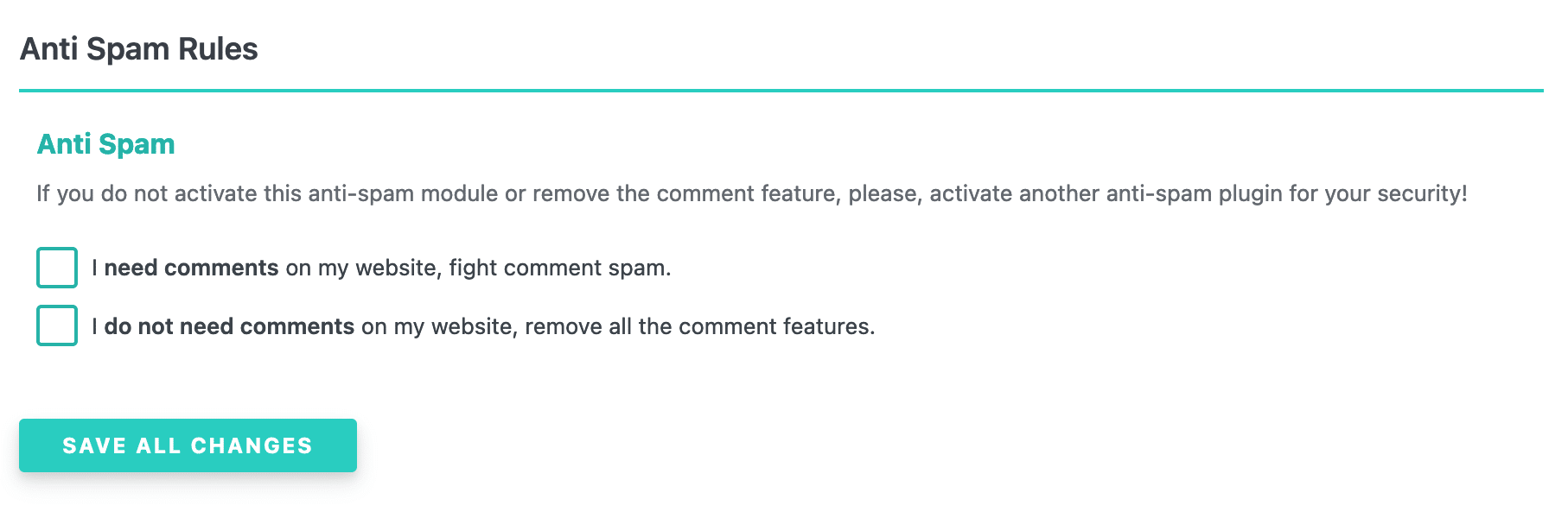 SecuPress allows you to block spam comments.