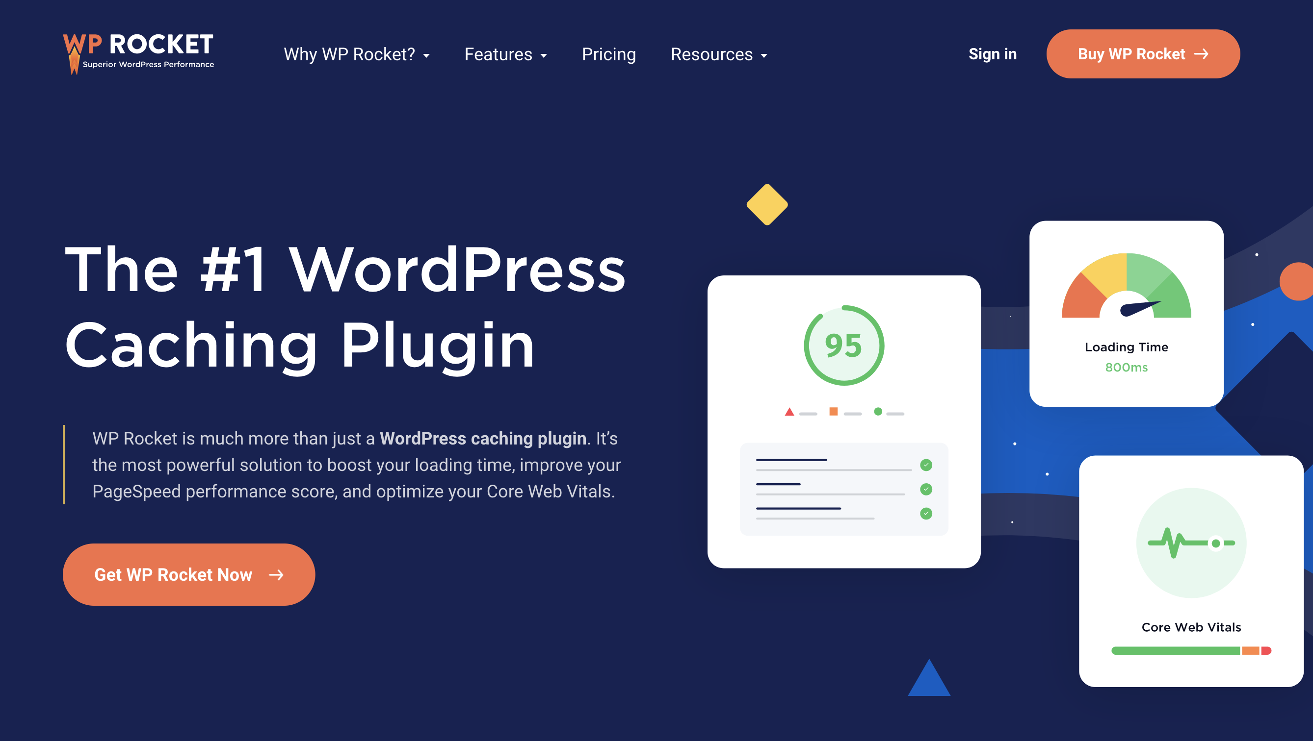 WP Rocket is a caching plugin for WordPress.