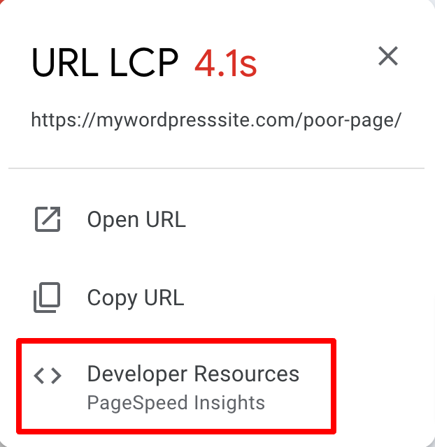 You can access PageSpeed Insights via the Google Search Console interface.