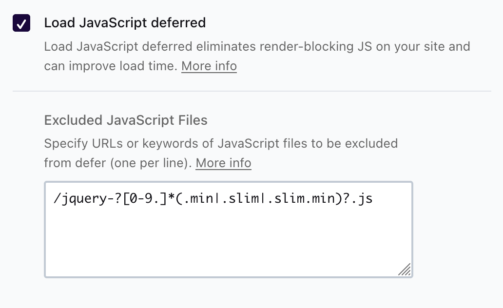 Defer JavaScript loading with WP Rocket.