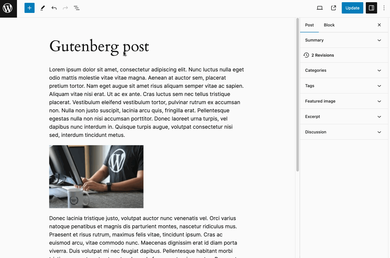 Customizing the display of Gutenberg blocks.