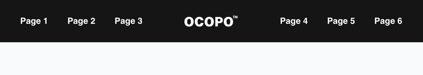 Le menu de navigation de WordPress OCOPO.