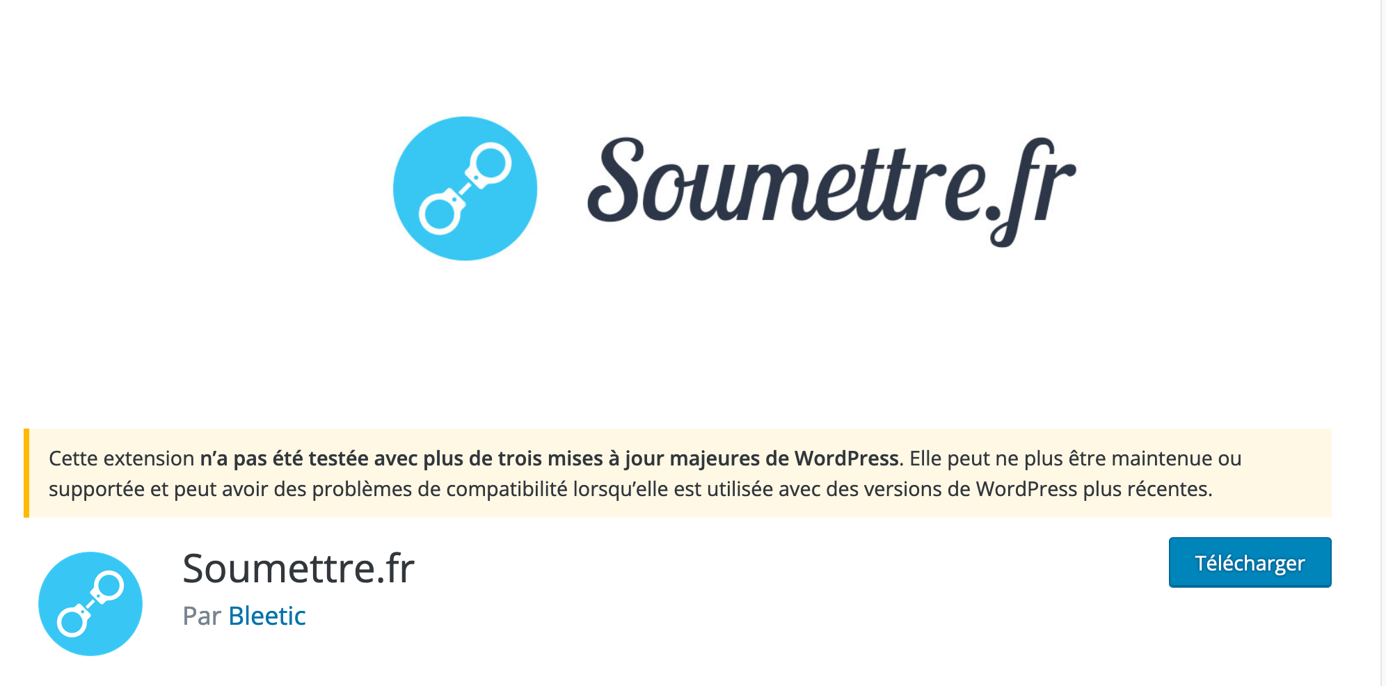 Le plugin WordPress Soumettre.fr.