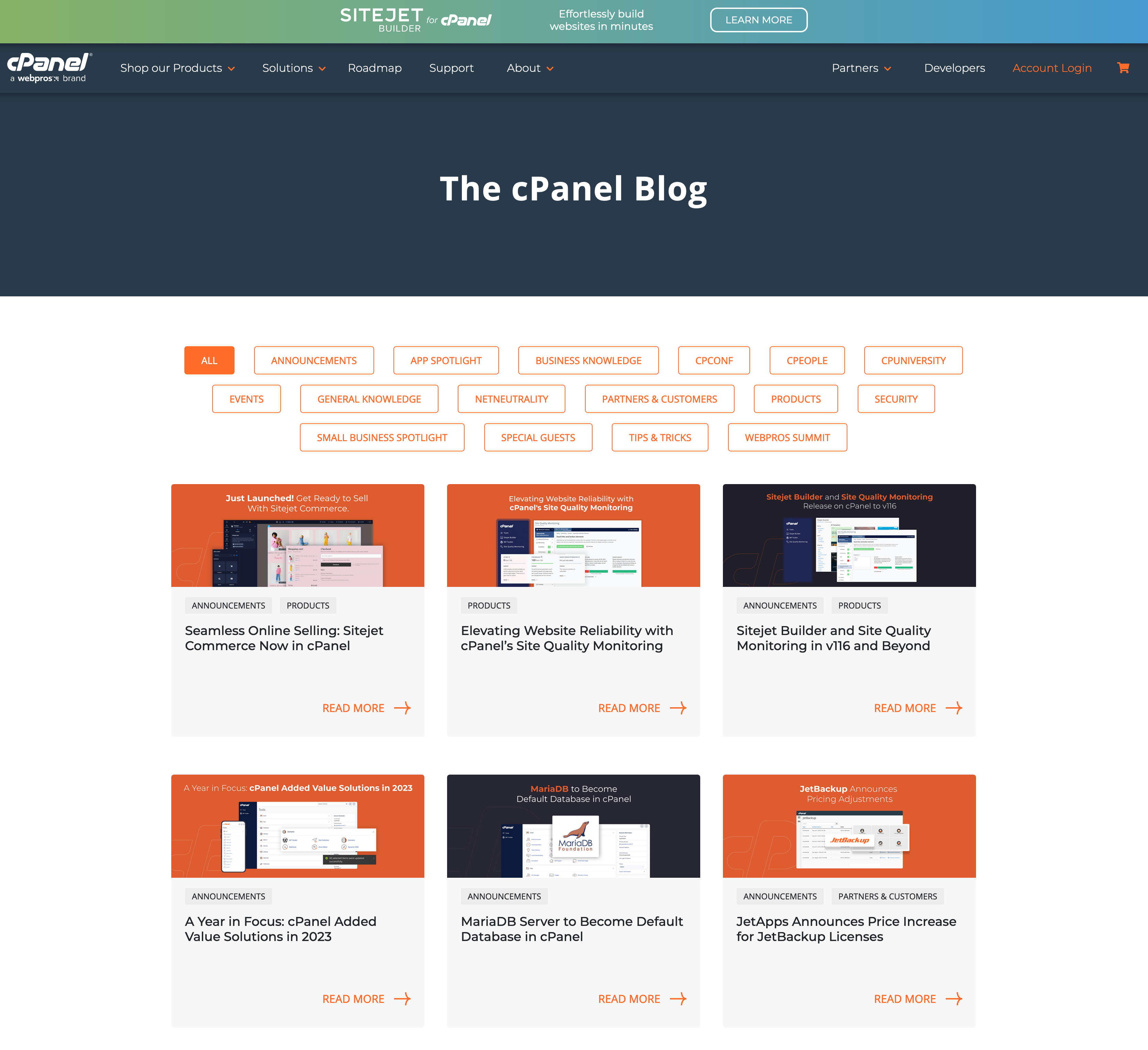 The cPanel blog.