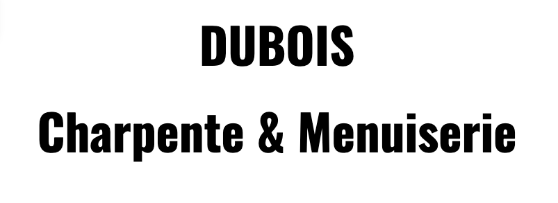 Exemple de logo pour le site internet d'un artisan charpentier : Dubois charpente et menuiserie.