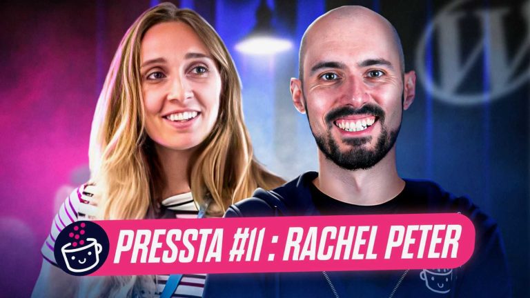 Rachel Peter dans Pressta, le podcast des prestataires WordPress.