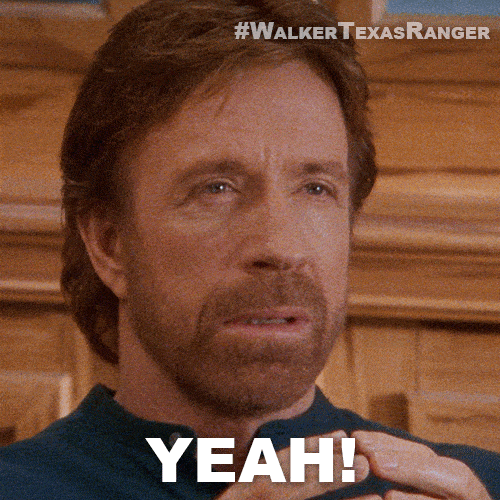 Walker Texas Ranger says "Yeah!"